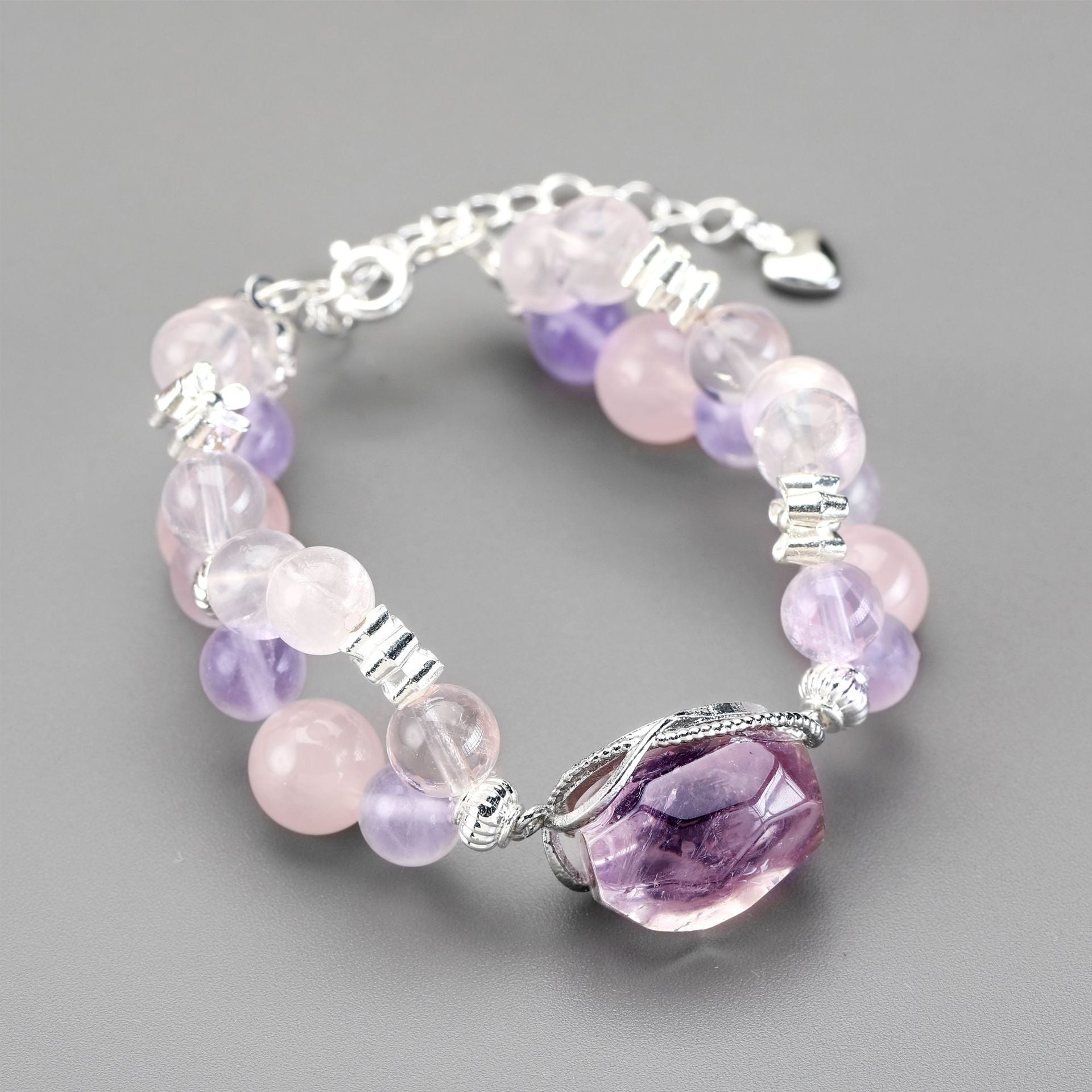Lilacs by the window Detail 3 - LuckyHertz Crystal Bracelet