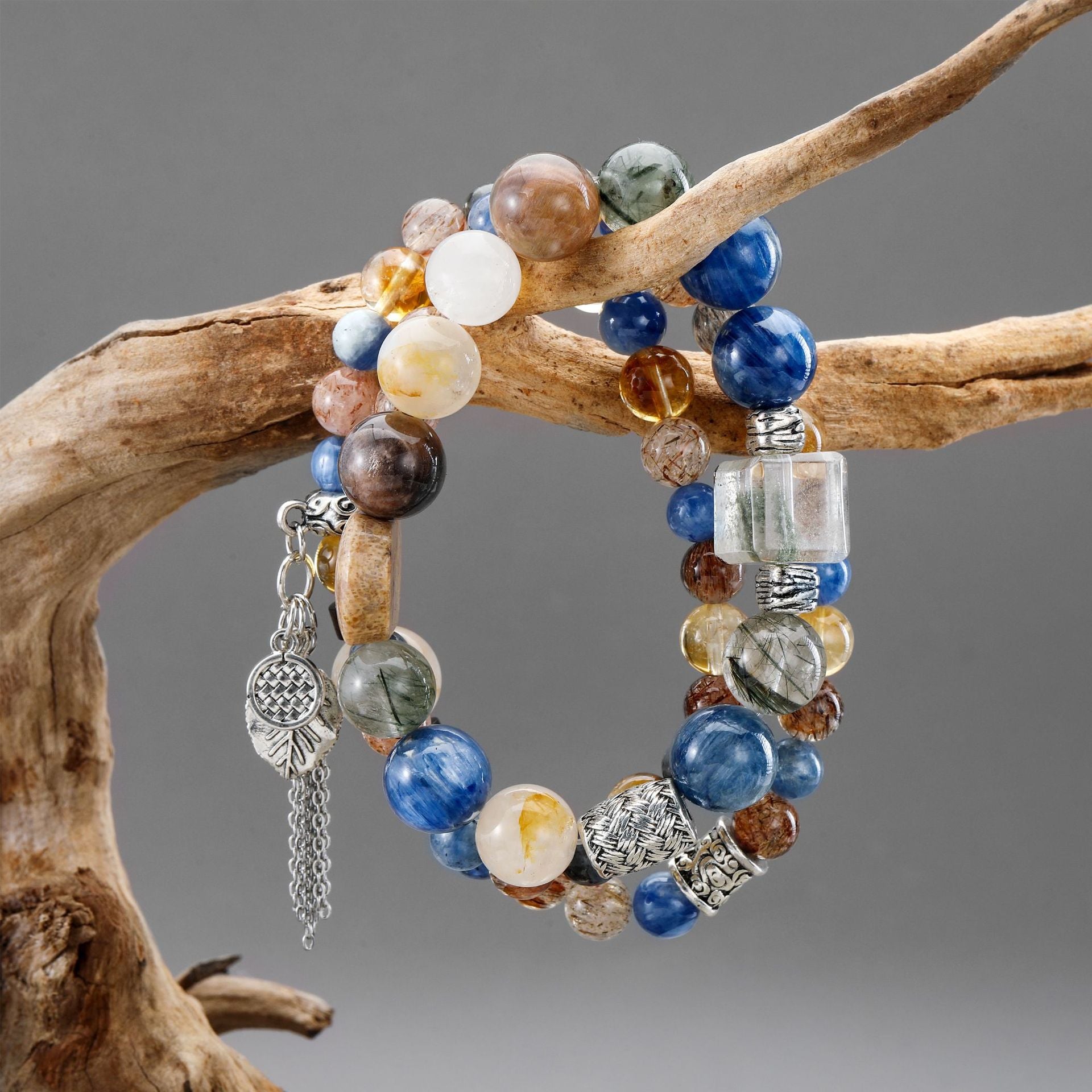 Famous Painting Series- Van Gogh's 《Root》 Detail 2 - LuckyHertz Crystal Bracelet