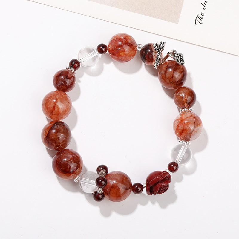 Rose Garden Detail 2 - LuckyHertz Crystal Bracelet
