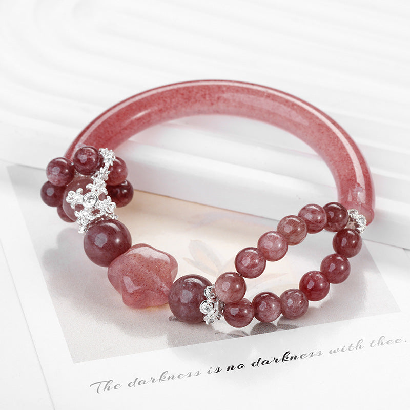 Heartwarming Moment Detail 2 - LuckyHertz Crystal Bracelet