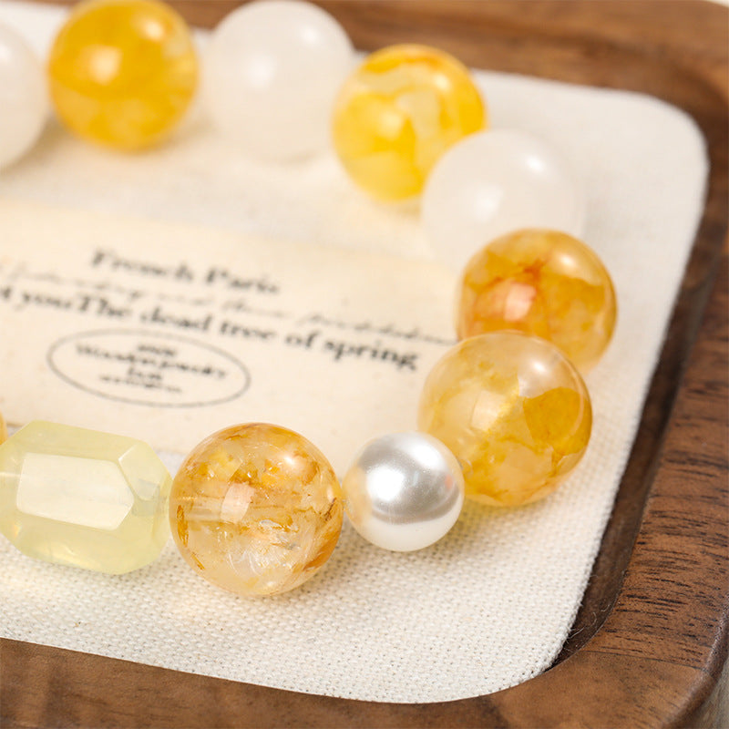 Orange Soda Detail 6 - LuckyHertz Crystal Bracelet