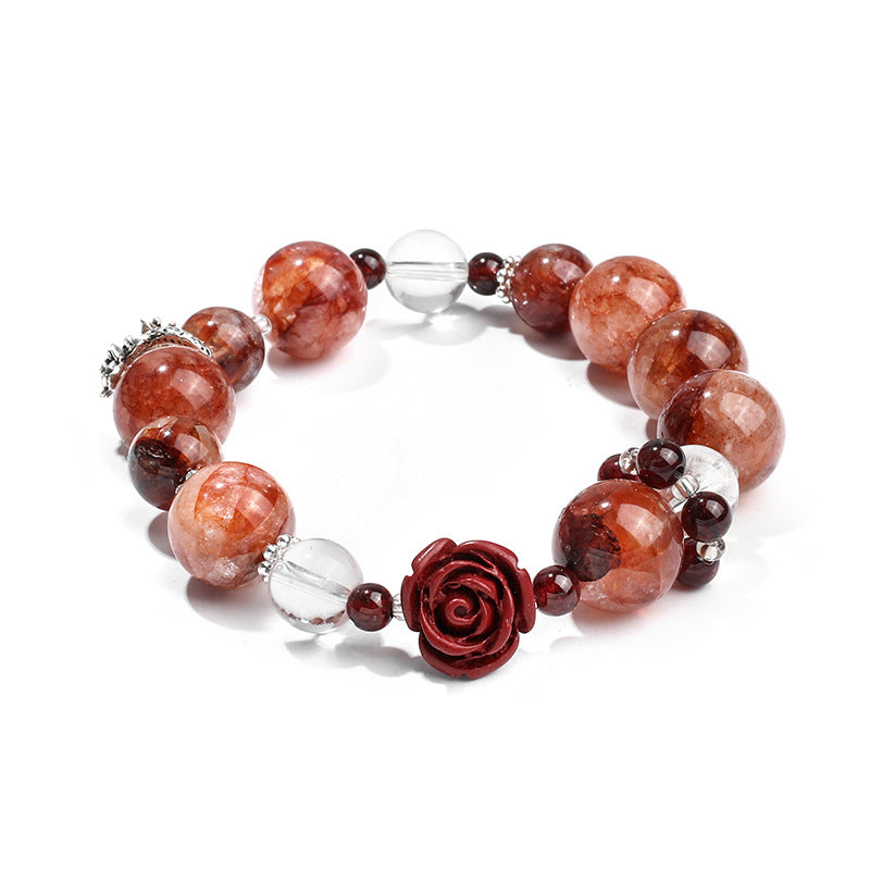 Rose Garden Detail 3 - LuckyHertz Crystal Bracelet