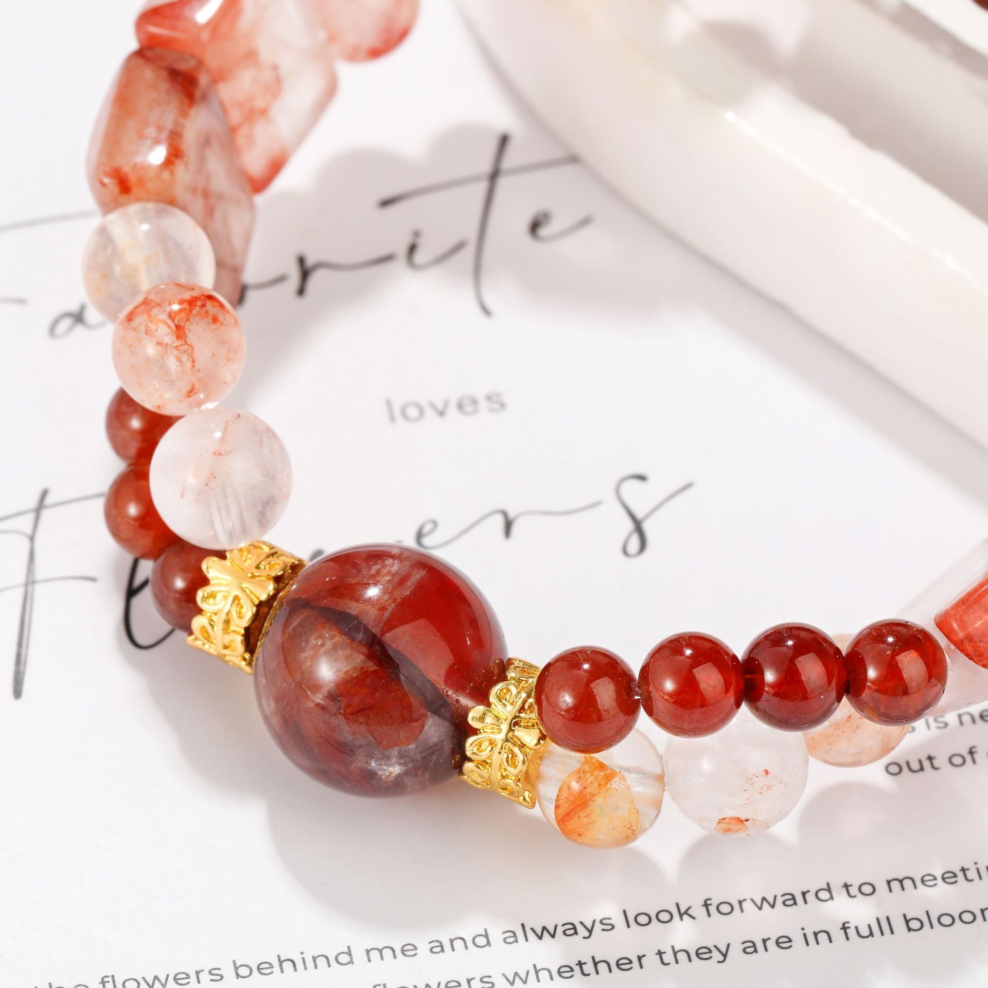 Rose Maid Detail 3 - LuckyHertz Crystal Bracelet