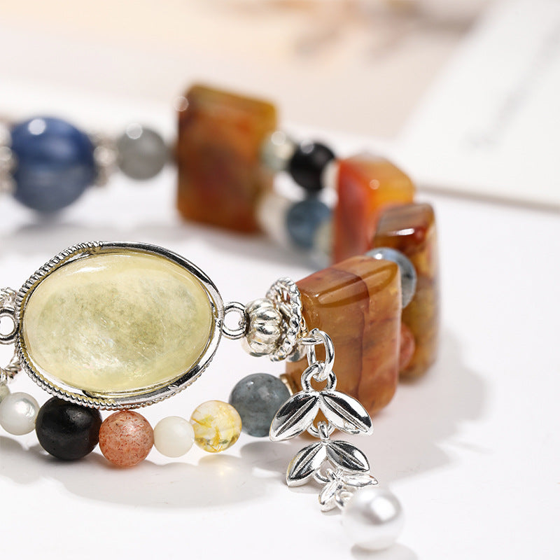 Famous Painting Series-Van Gogh's 《The Sower》 Detail 3 - LuckyHertz Crystal Bracelet