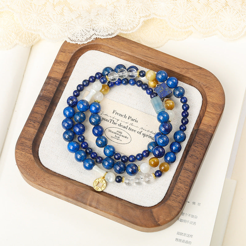 Famous Painting Series- Van Gogh's 《Starry Night》 Detail 2 - LuckyHertz Crystal Bracelet