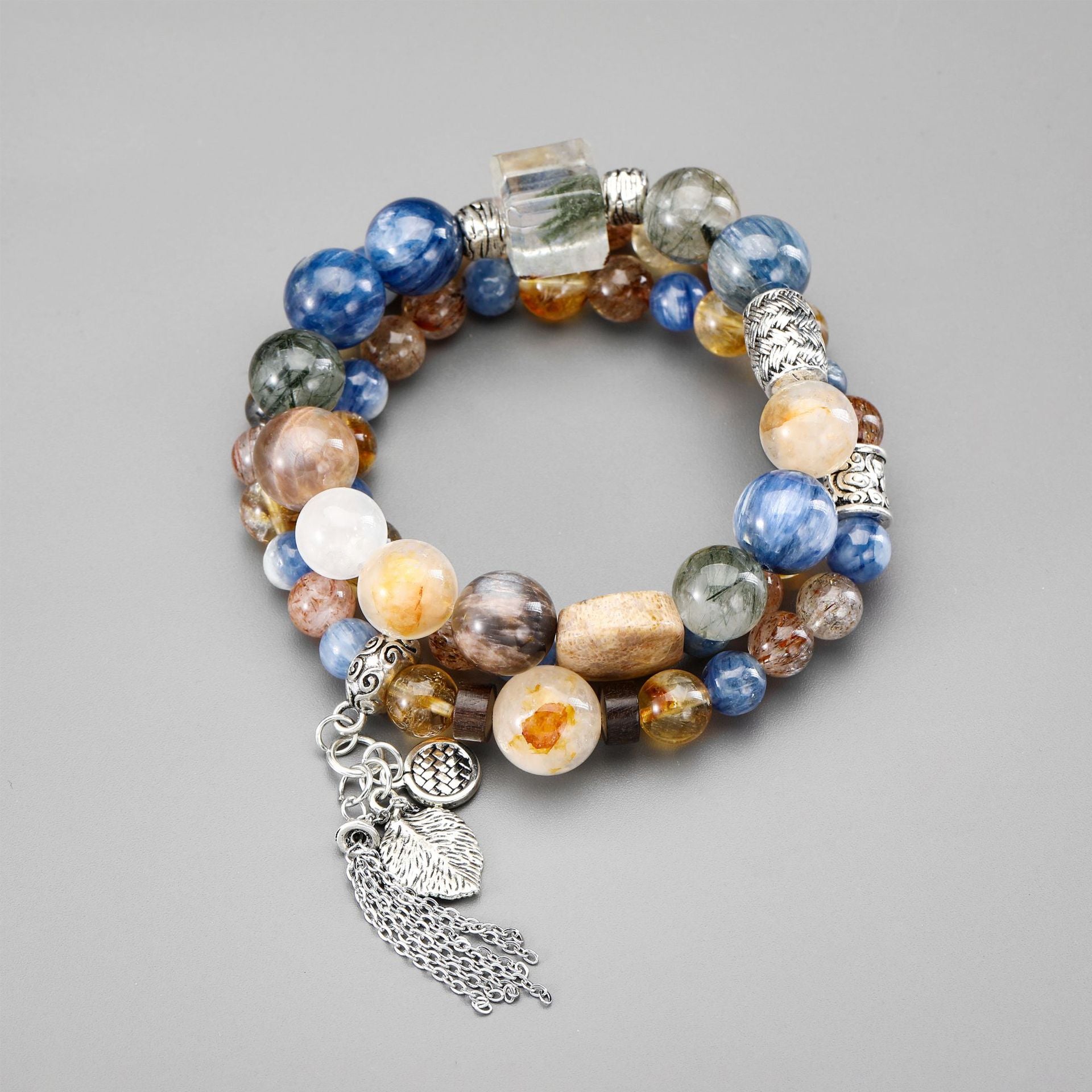 Famous Painting Series- Van Gogh's 《Root》 Detail 4 - LuckyHertz Crystal Bracelet