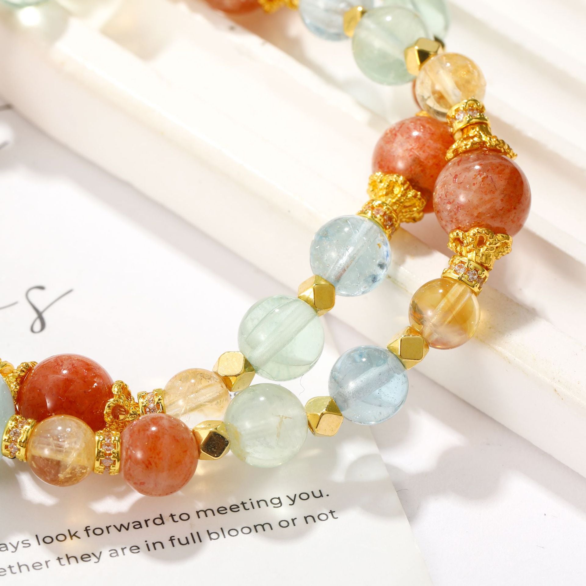 Summer Fireworks Detail 4 - LuckyHertz Crystal Bracelet