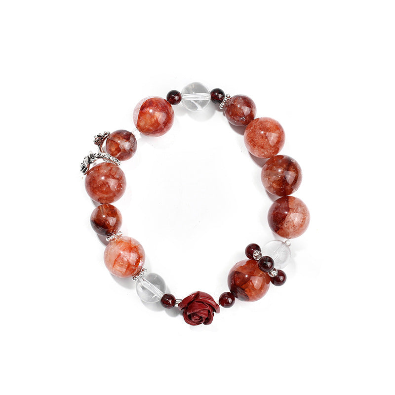 Rose Garden Detail 4 - LuckyHertz Crystal Bracelet