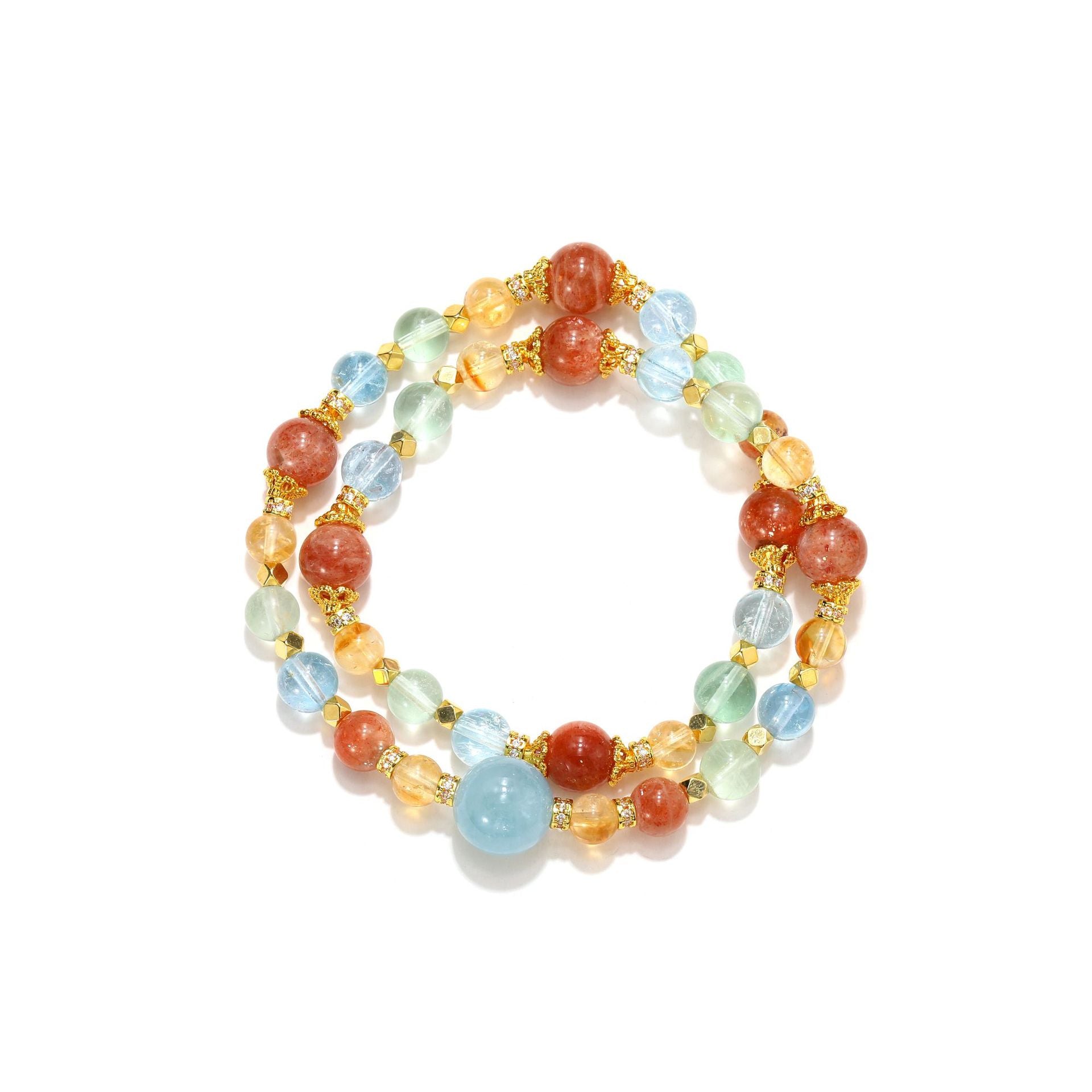 Summer Fireworks Detail 5 - LuckyHertz Crystal Bracelet