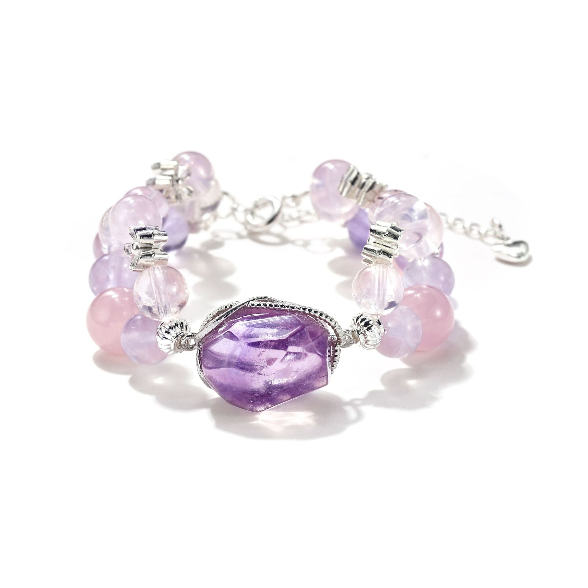 Lilacs by the window Detail 2 - LuckyHertz Crystal Bracelet